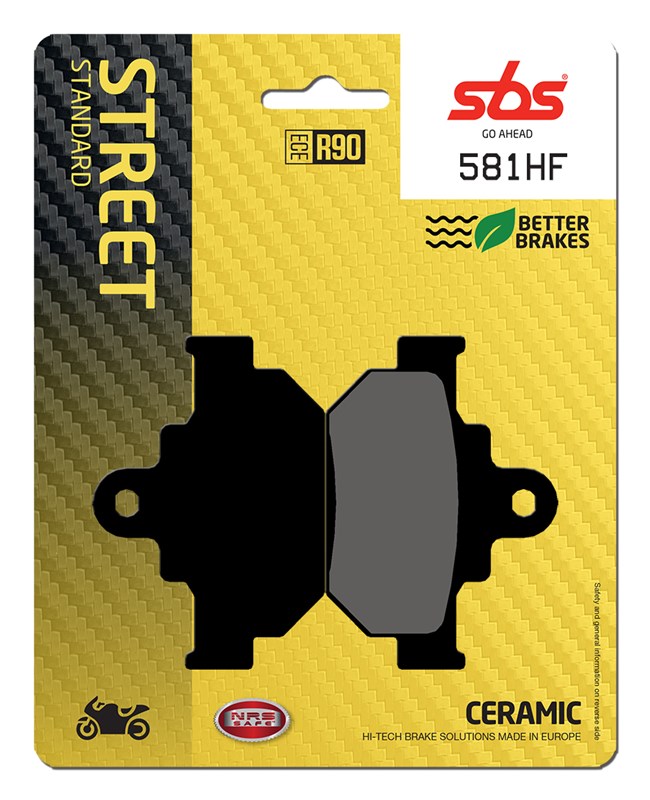 SBS brake pads KH106 street standart ceramic colour black (581HF)